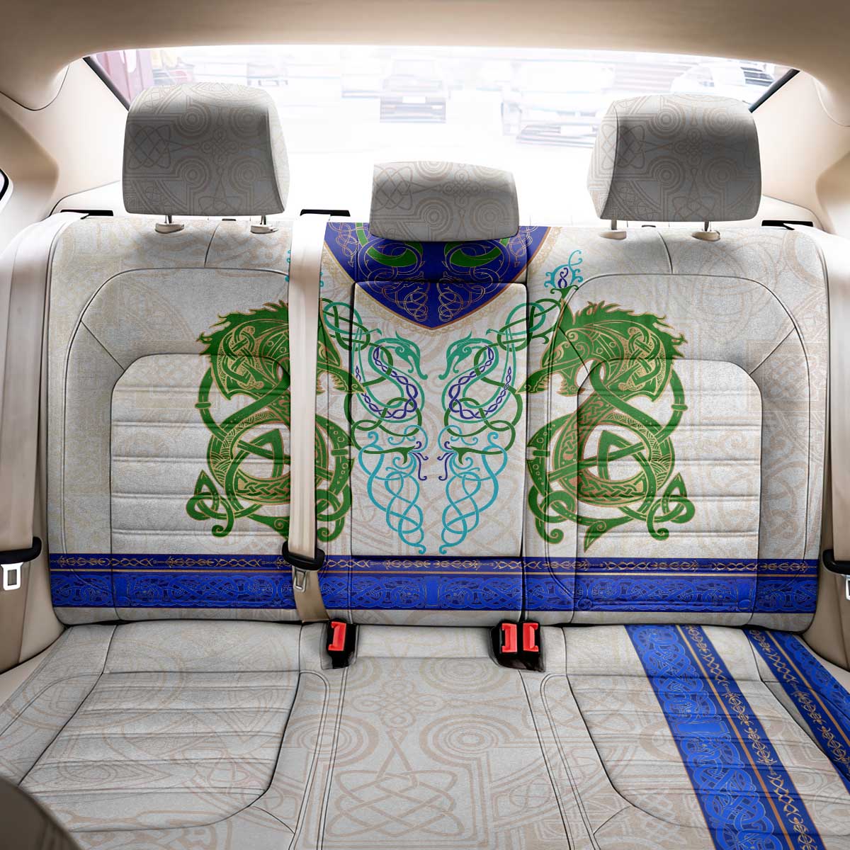 Dragon Celtic Knot Back Car Seat Cover - Wonder Print Shop