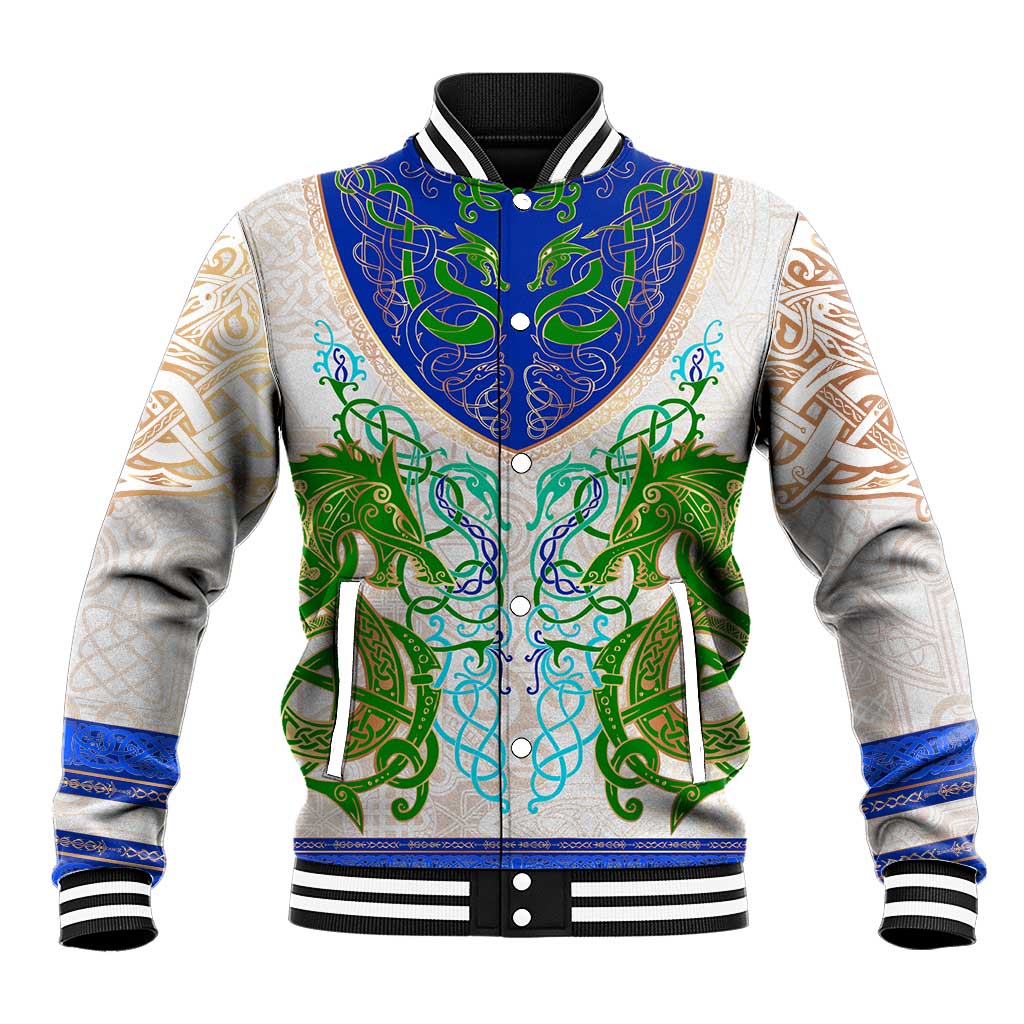 Dragon Celtic Knot Baseball Jacket - Wonder Print Shop