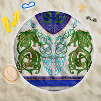 Dragon Celtic Knot Beach Blanket - Wonder Print Shop