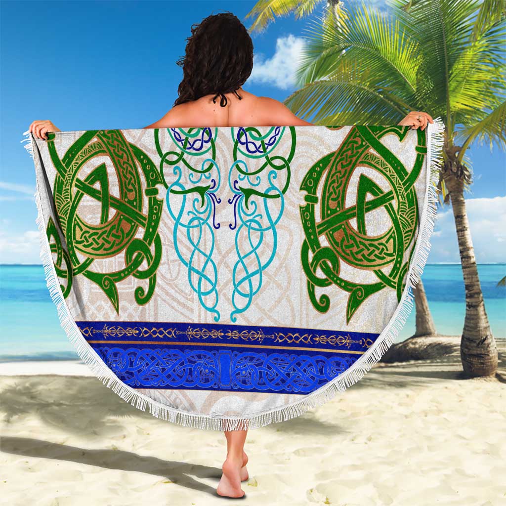 Dragon Celtic Knot Beach Blanket - Wonder Print Shop