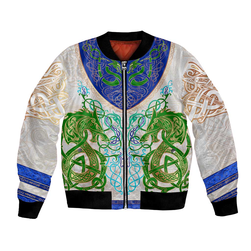 Dragon Celtic Knot Bomber Jacket - Wonder Print Shop