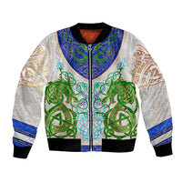 Dragon Celtic Knot Bomber Jacket - Wonder Print Shop