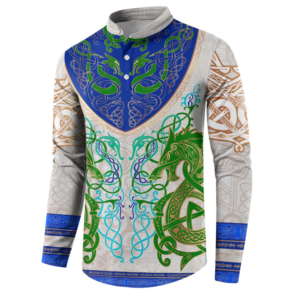 Dragon Celtic Knot Button Sweatshirt - Wonder Print Shop