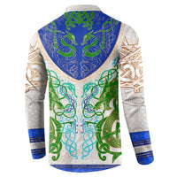 Dragon Celtic Knot Button Sweatshirt - Wonder Print Shop