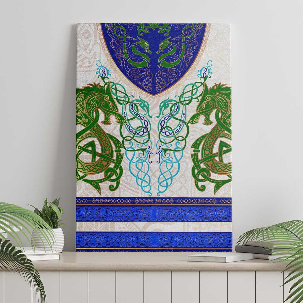 Dragon Celtic Knot Canvas Wall Art - Wonder Print Shop