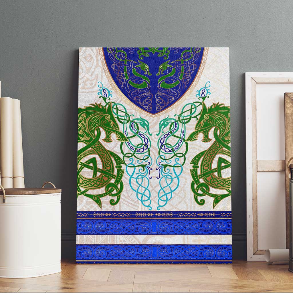 Dragon Celtic Knot Canvas Wall Art - Wonder Print Shop