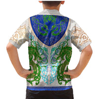 Dragon Celtic Knot Family Matching Mermaid Dress and Hawaiian Shirt - Wonder Print Shop