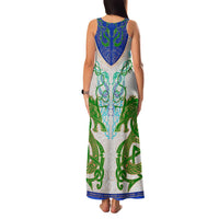 Dragon Celtic Knot Family Matching Tank Maxi Dress and Hawaiian Shirt - Wonder Print Shop