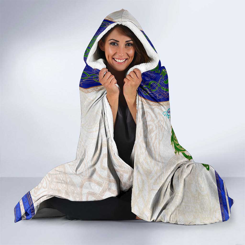 Dragon Celtic Knot Hooded Blanket