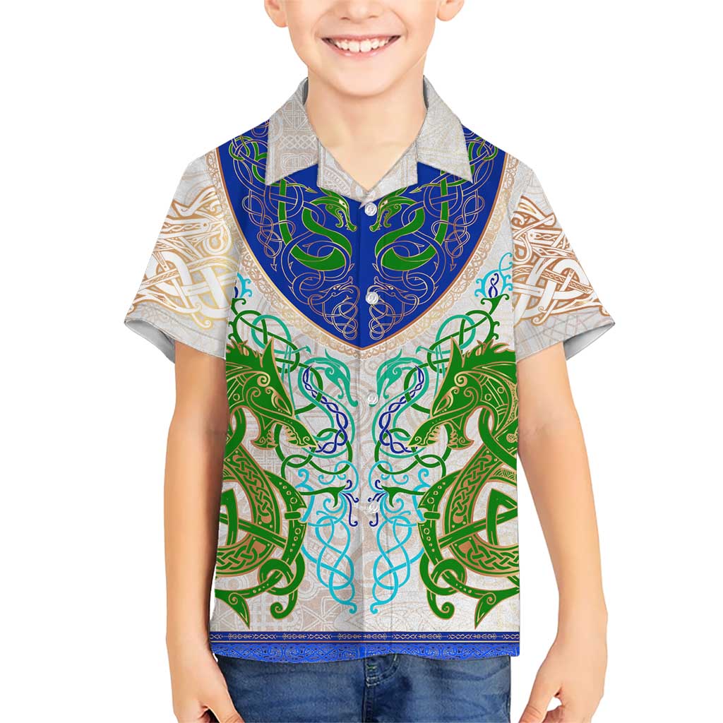 Dragon Celtic Knot Kid Hawaiian Shirt - Wonder Print Shop