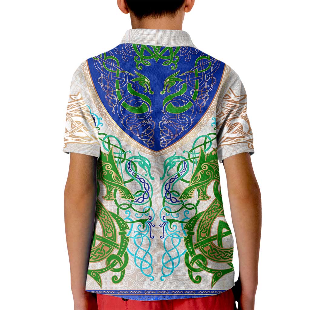 Dragon Celtic Knot Kid Polo Shirt - Wonder Print Shop