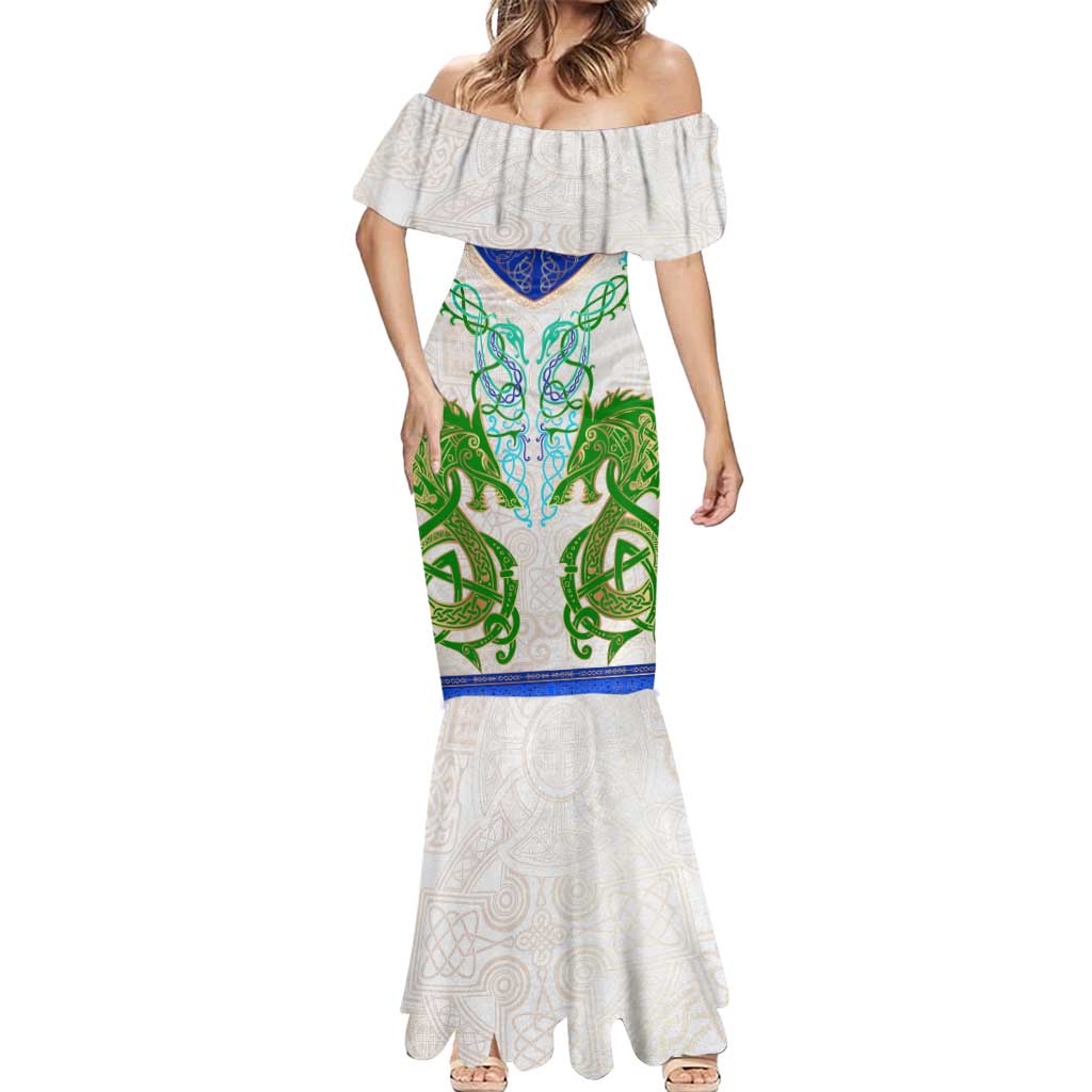 Dragon Celtic Knot Mermaid Dress - Wonder Print Shop