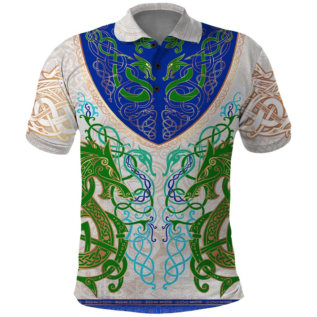 Dragon Celtic Knot Polo Shirt - Wonder Print Shop