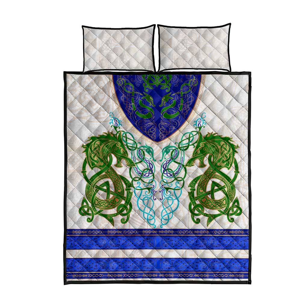 Dragon Celtic Knot Quilt Bed Set - Wonder Print Shop