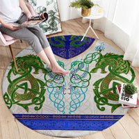 Dragon Celtic Knot Round Carpet