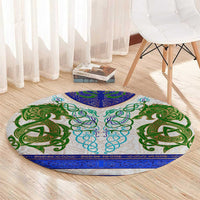 Dragon Celtic Knot Round Carpet