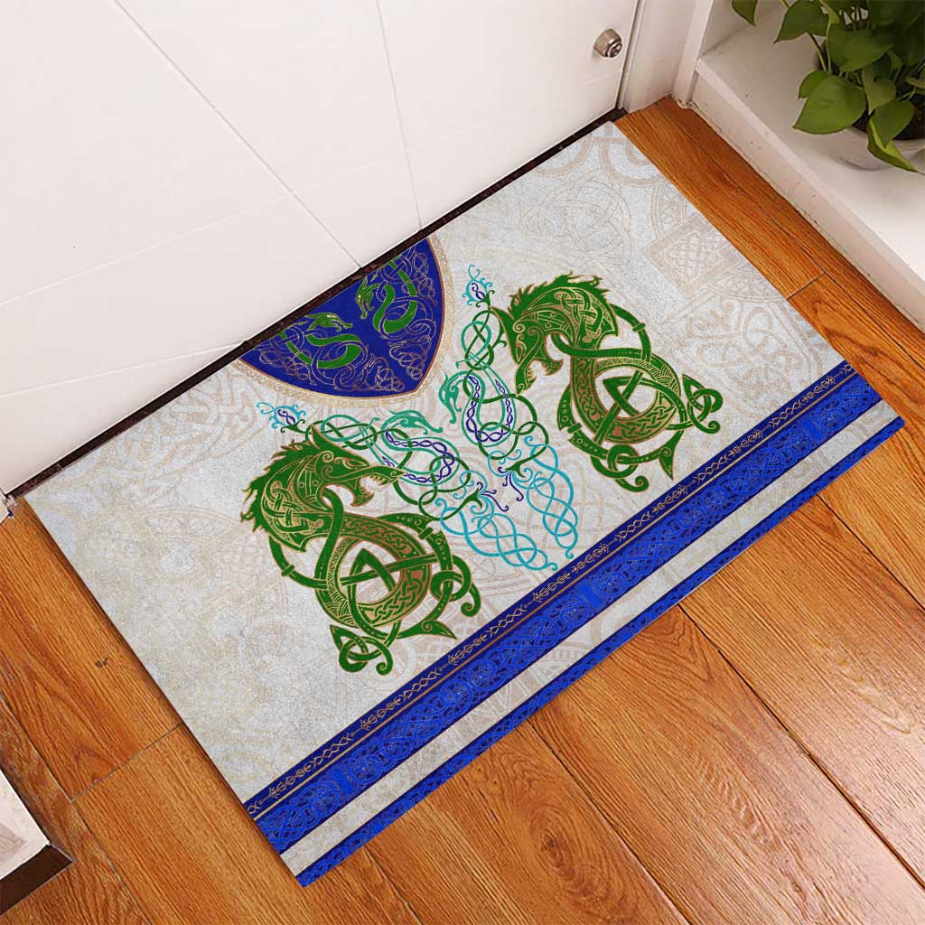 Dragon Celtic Knot Rubber Doormat - Wonder Print Shop