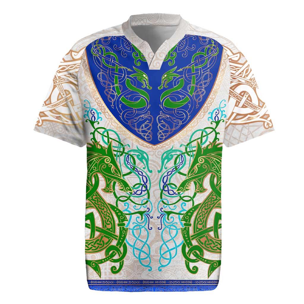 Dragon Celtic Knot Rugby Jersey - Wonder Print Shop