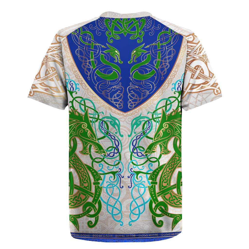 Dragon Celtic Knot Rugby Jersey - Wonder Print Shop