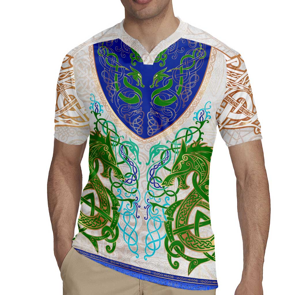 Dragon Celtic Knot Rugby Jersey - Wonder Print Shop
