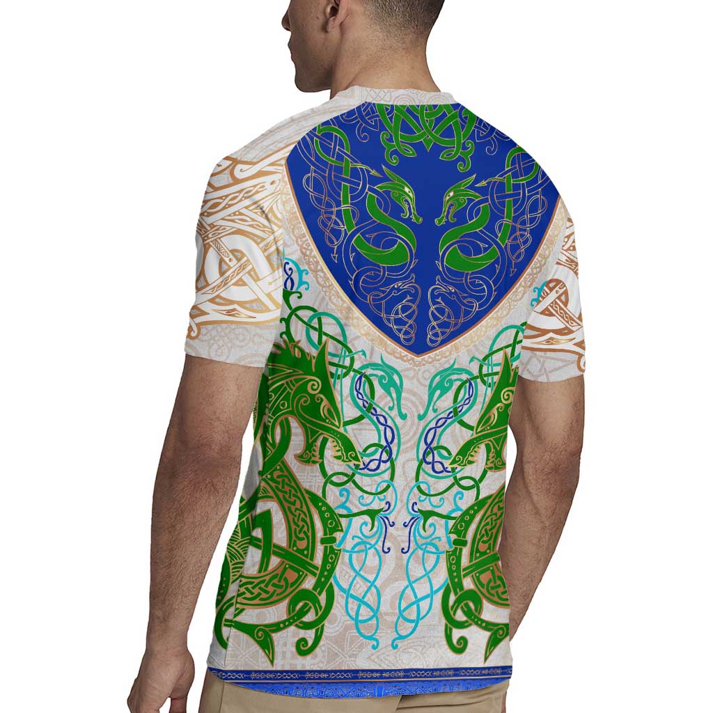 Dragon Celtic Knot Rugby Jersey - Wonder Print Shop