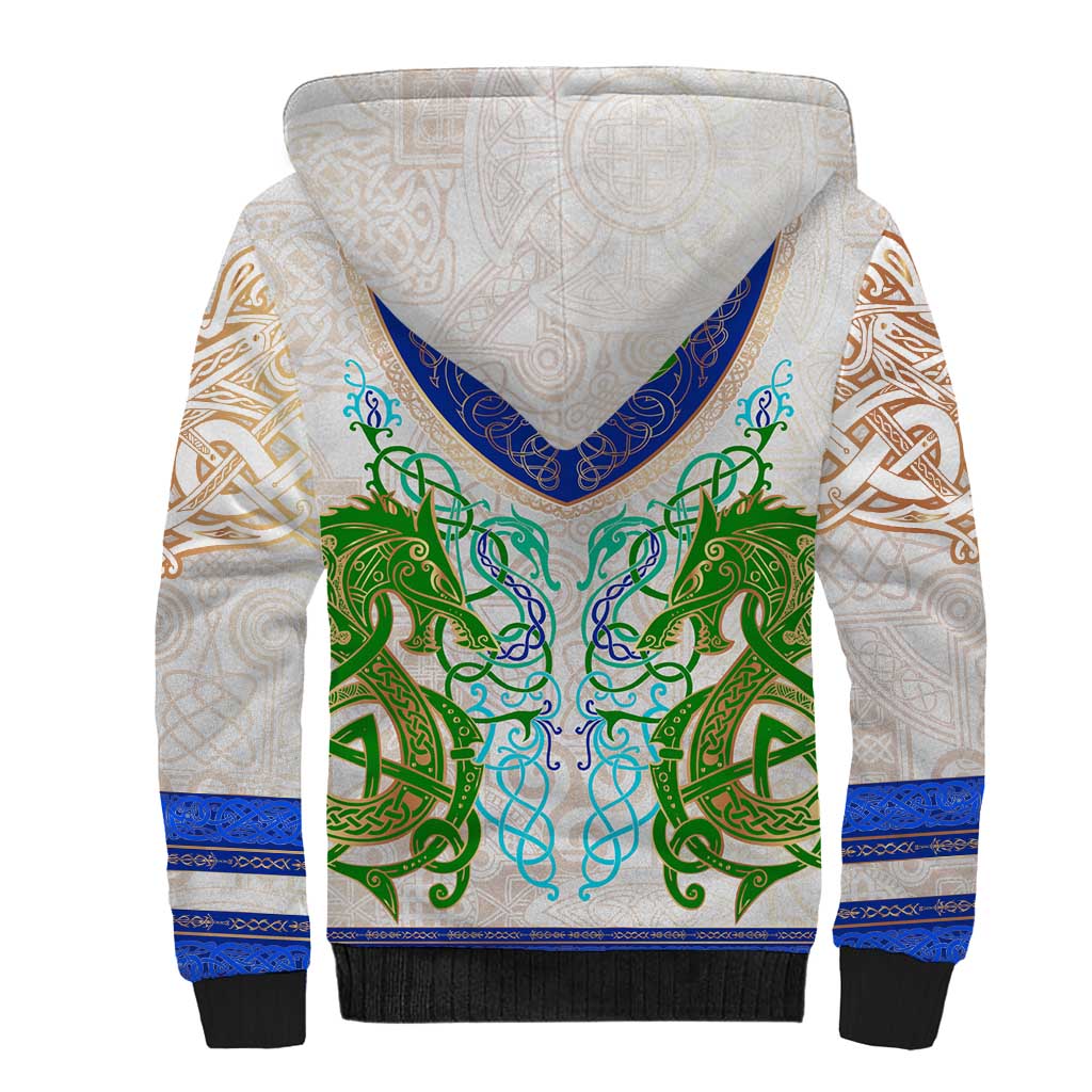 Dragon Celtic Knot Sherpa Hoodie - Wonder Print Shop
