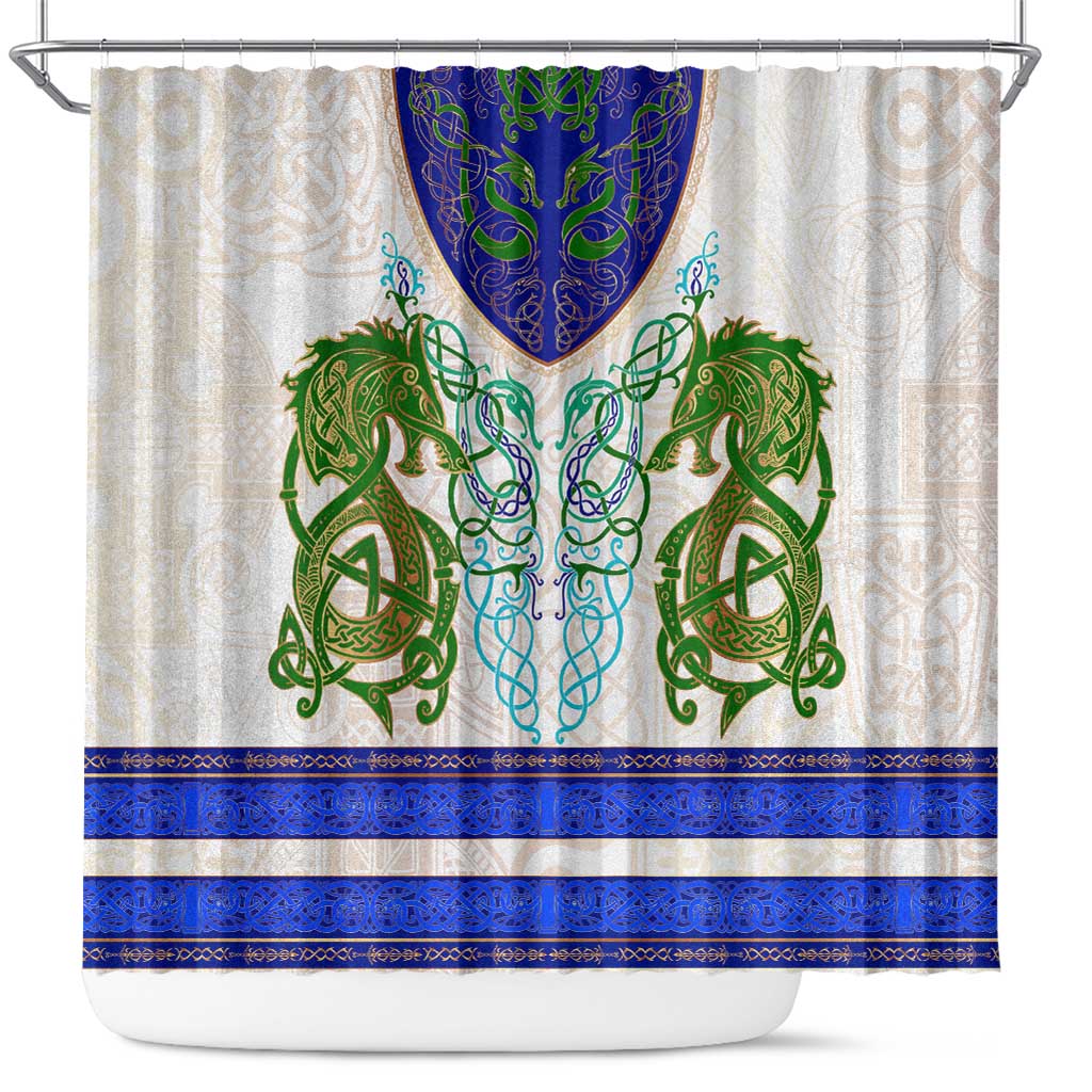 Dragon Celtic Knot Shower Curtain