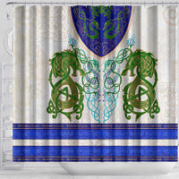 Dragon Celtic Knot Shower Curtain