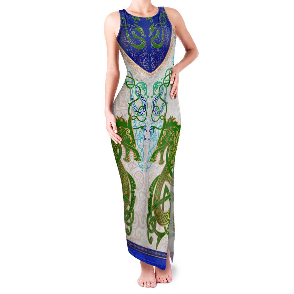 Dragon Celtic Knot Tank Maxi Dress - Wonder Print Shop