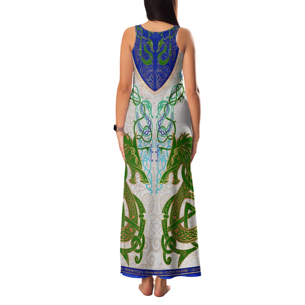 Dragon Celtic Knot Tank Maxi Dress - Wonder Print Shop