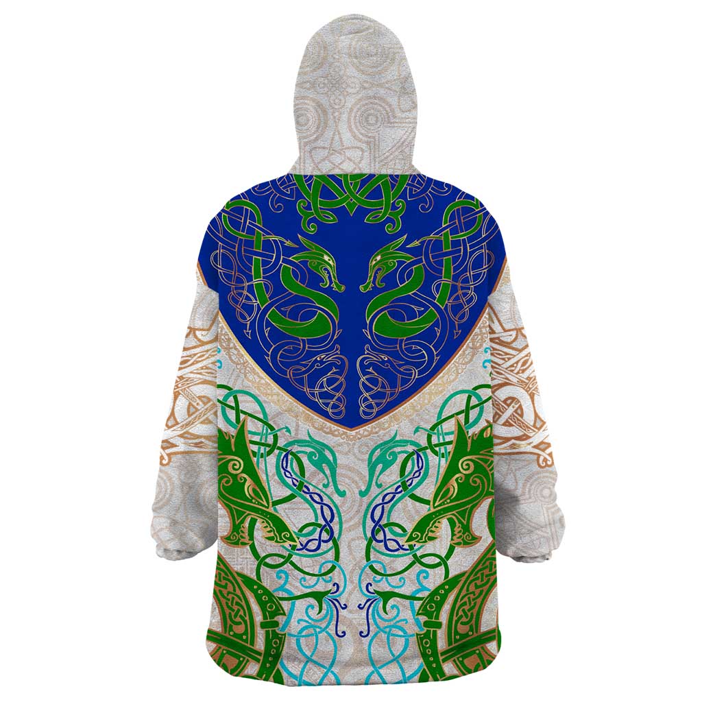 Dragon Celtic Knot Wearable Blanket Hoodie - Wonder Print Shop