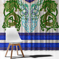 Dragon Celtic Knot Window Curtain - Wonder Print Shop