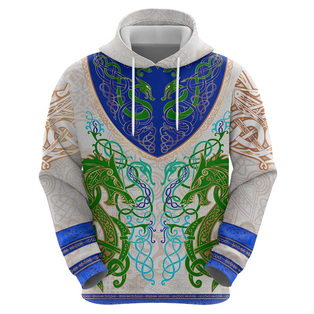 Dragon Celtic Knot Zip Hoodie - Wonder Print Shop