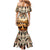 Native American Life Mermaid Dress Teepee Village With Buffalo Bison - Wonder Print Shop