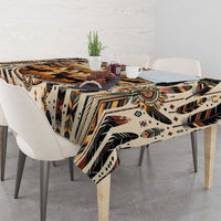 Native American Life Tablecloth Teepee Village With Buffalo Bison - Wonder Print Shop