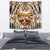 Native American Life Tapestry Teepee Village With Buffalo Bison - Wonder Print Shop