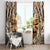 Native American Life Window Curtain Teepee Village With Buffalo Bison - Wonder Print Shop