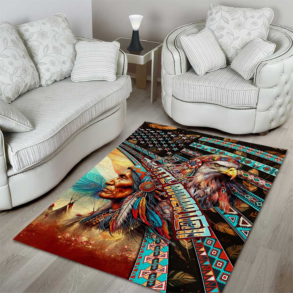 American Indian Warrior Chiefs Area Rug - Wonder Print Shop