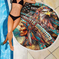 American Indian Warrior Chiefs Beach Blanket - Wonder Print Shop