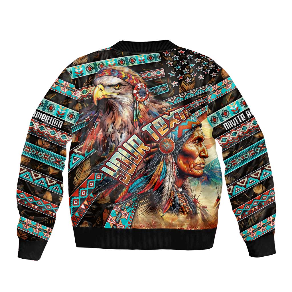 American Indian Warrior Chiefs Bomber Jacket - Wonder Print Shop