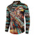 American Indian Warrior Chiefs Button Sweatshirt - Wonder Print Shop