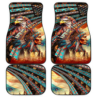 American Indian Warrior Chiefs Car Mats - Wonder Print Shop