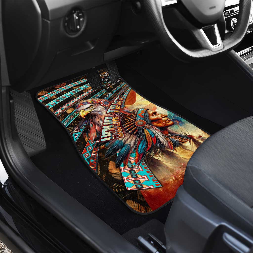 American Indian Warrior Chiefs Car Mats - Wonder Print Shop