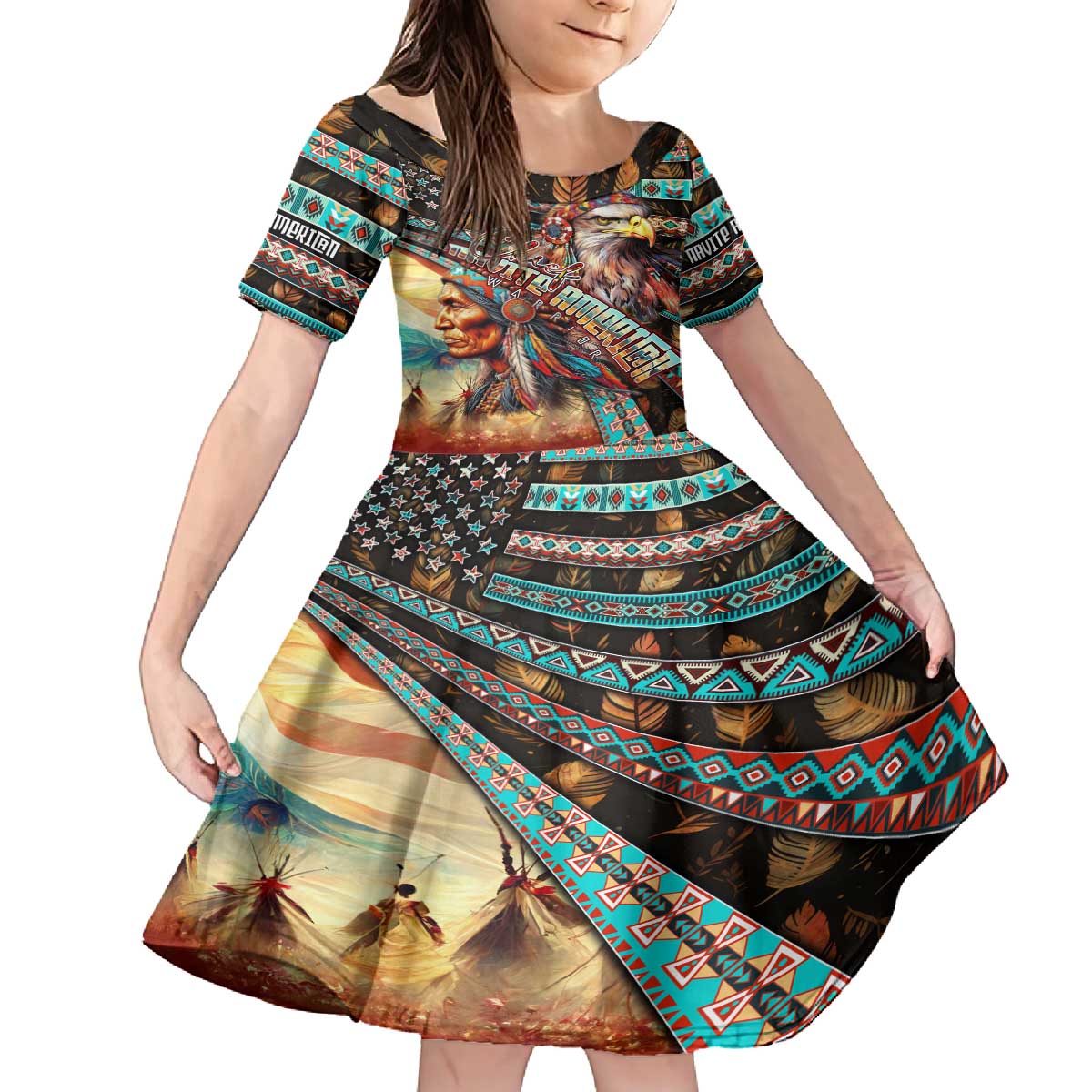 American Indian Warrior Chiefs Family Matching Puletasi and Hawaiian Shirt - Wonder Print Shop