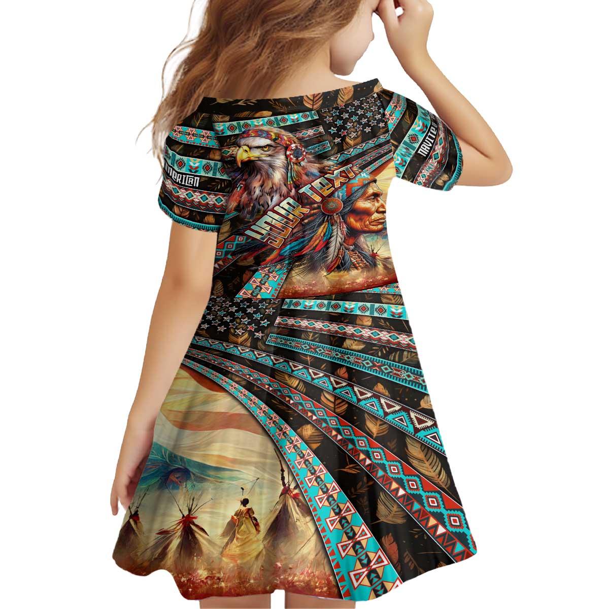 American Indian Warrior Chiefs Family Matching Puletasi and Hawaiian Shirt - Wonder Print Shop