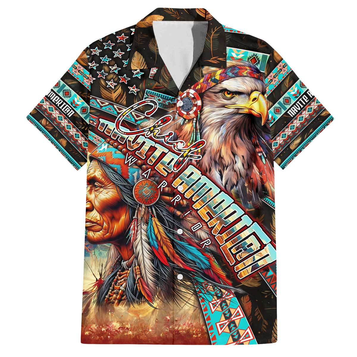 American Indian Warrior Chiefs Family Matching Puletasi and Hawaiian Shirt - Wonder Print Shop