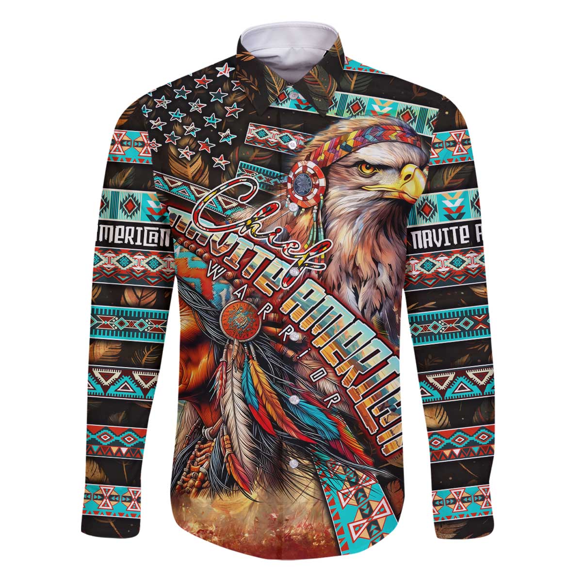 American Indian Warrior Chiefs Family Matching Puletasi and Hawaiian Shirt - Wonder Print Shop