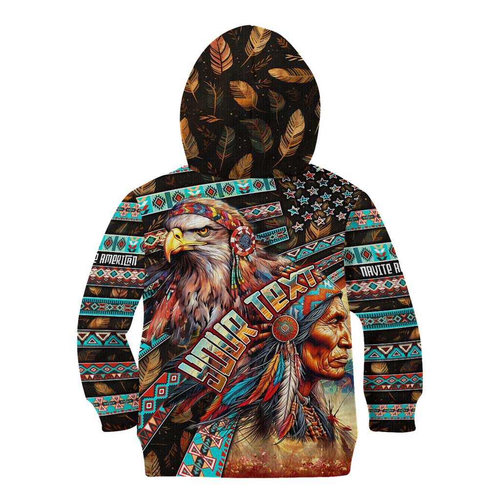 American Indian Warrior Chiefs Kid Hoodie - Wonder Print Shop