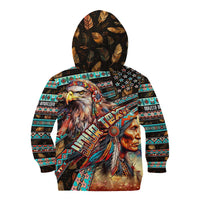 American Indian Warrior Chiefs Kid Hoodie - Wonder Print Shop