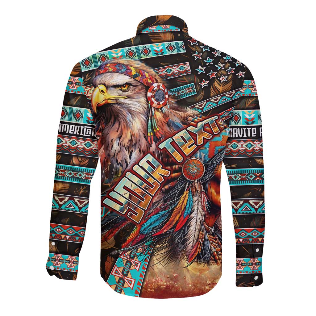 American Indian Warrior Chiefs Long Sleeve Button Shirt - Wonder Print Shop